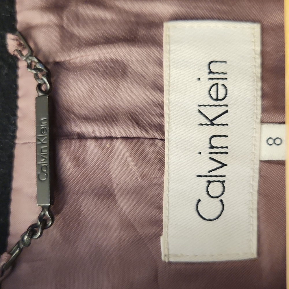 Calvin Klein Black Pea Coat - Picture 8 of 12